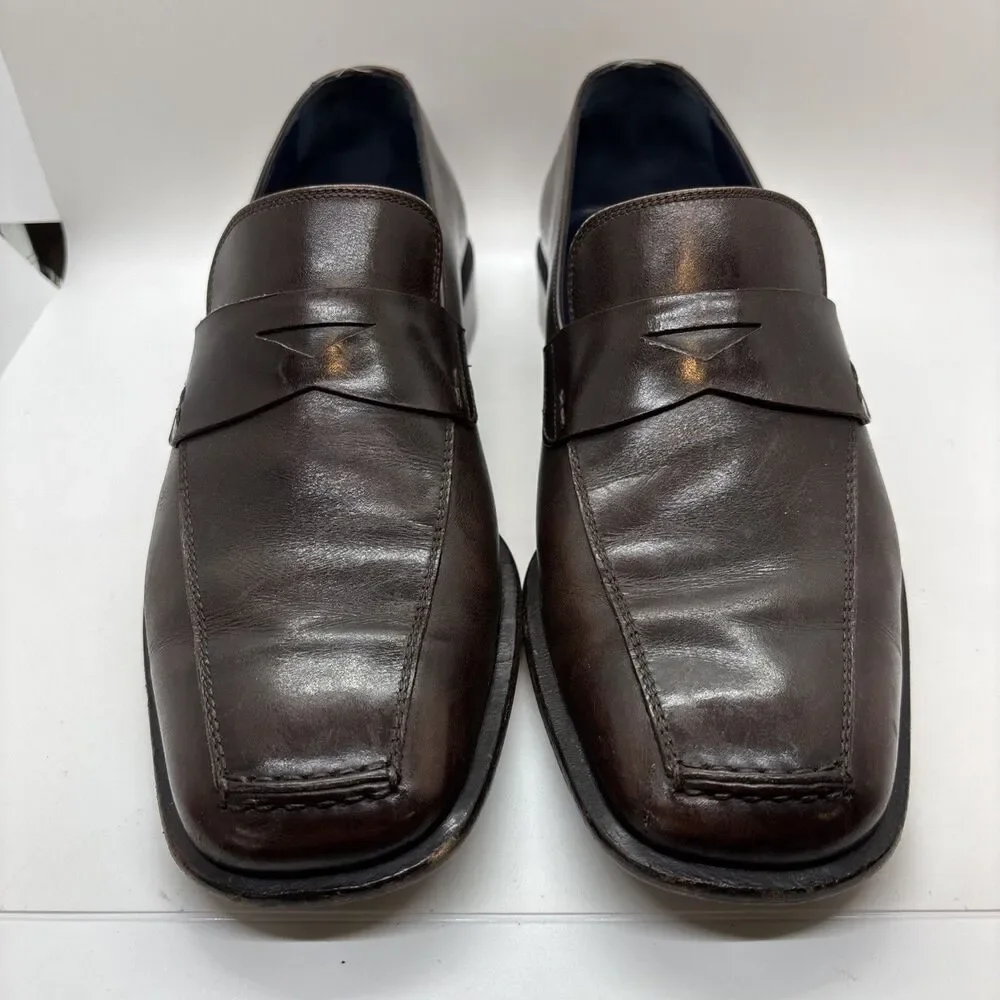 Salvatore Ferragamo Men's Dark Brown Penny Loafers - 9.5US / 8.5 Italy EE
